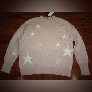 Rails Pullover Womens Sweater Camel Stars NWT XS